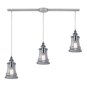 Menlow park 3- Light Pendant in Polished Chrome