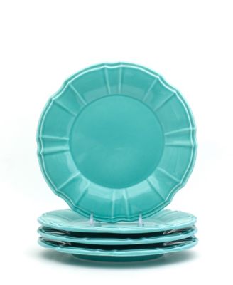 Chloe 4 Piece Turquoise Salad Plate Set