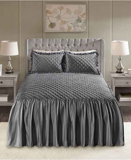 Roxanne 3-Pc. Faux Velvet Bedspread Sets