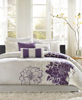 Lola Floral Print 7-Pc. Comforter Set, Queen