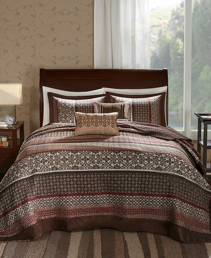 Madison Park Princeton 5 Pc Queen, What Is The Size Of A Queen Bedspread