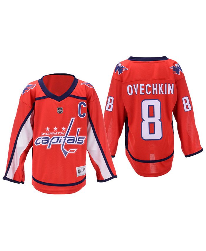 Alexander Ovechkin Washington Capitals Youth NHL Red Replica Hockey Jersey  