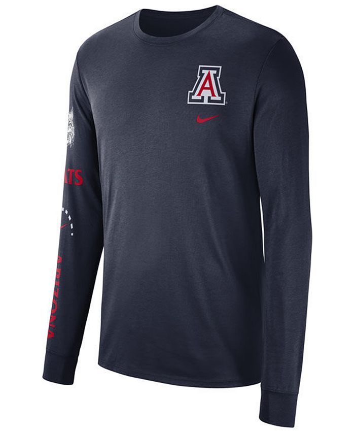 Nike Men's Arizona Wildcats Long Sleeve Basketball T-Shirt - Macy's