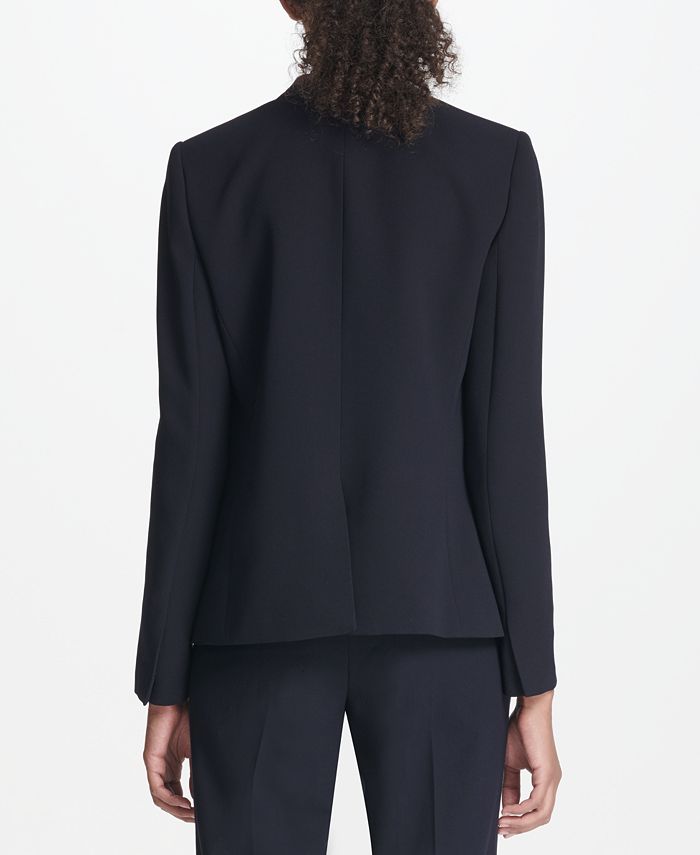 DKNY Collarless One-Button Jacket - Macy's