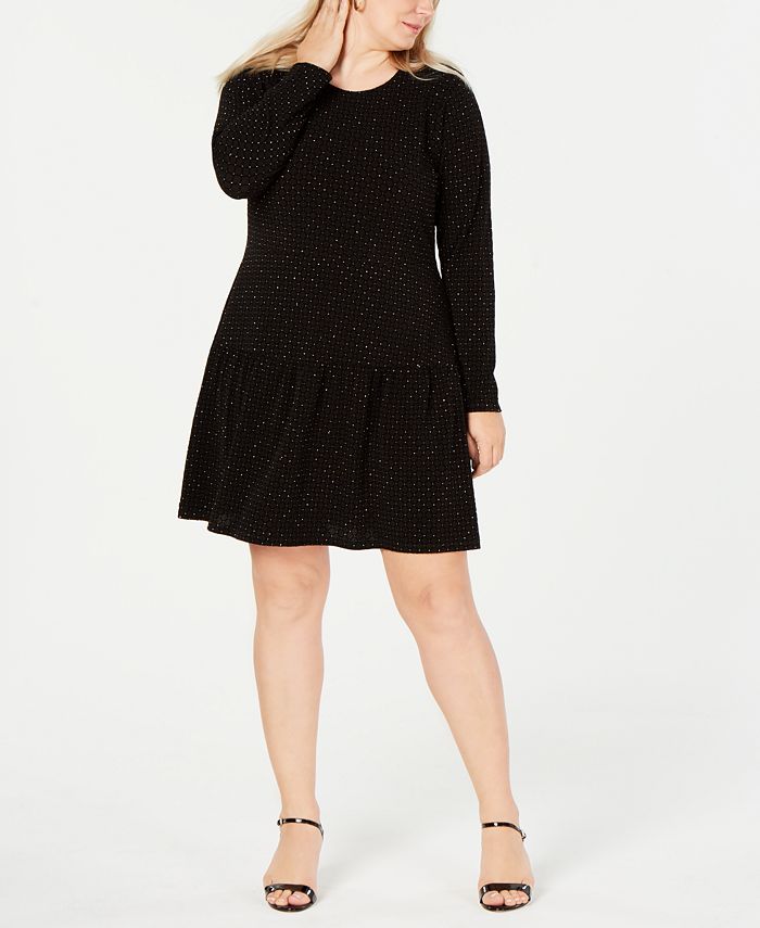 Michael Kors Plus Size Studded Dress - Macy's