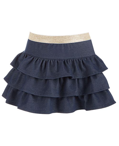 Epic Threads Little Girls Tiered Denim Skirt, Created for Macy's