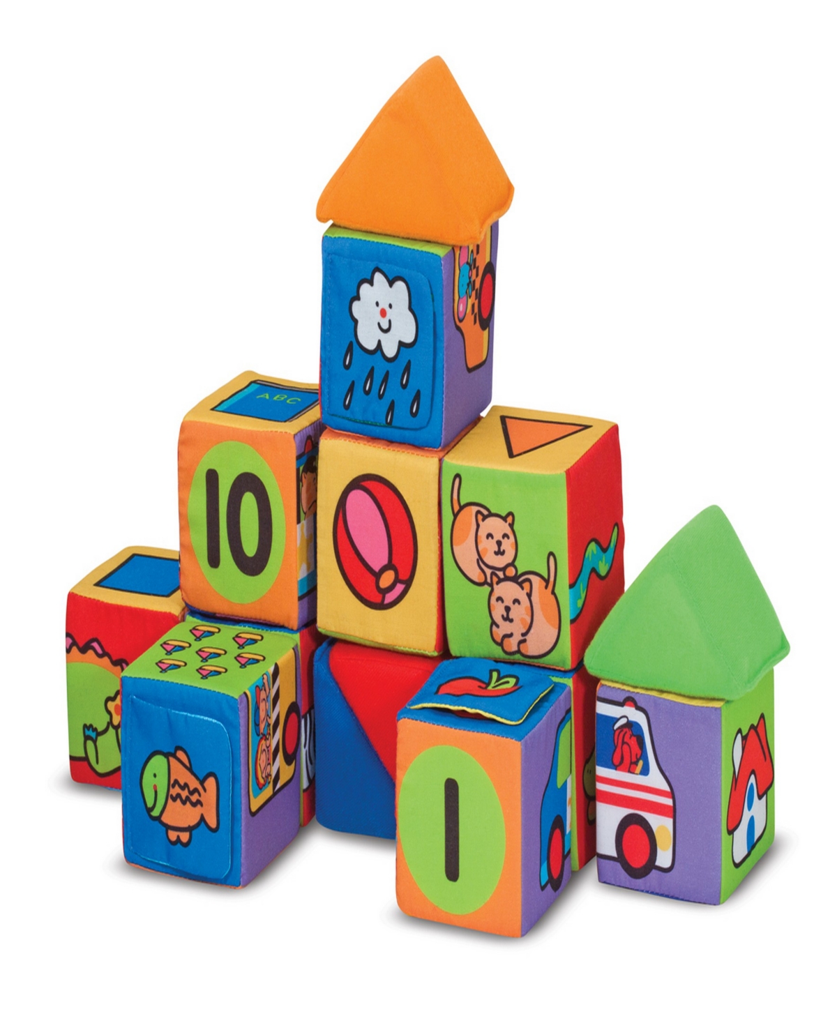Shop Melissa & Doug Kids' Match & Build Toy Blocks In Multi