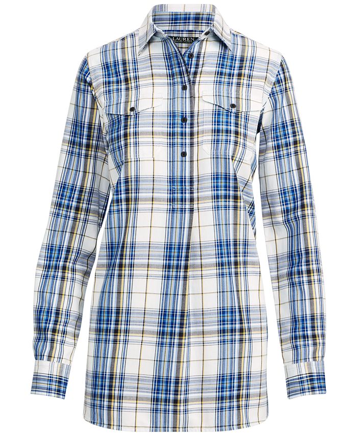 Lauren Ralph Lauren Plaid Cotton Twill Shirt Macy's