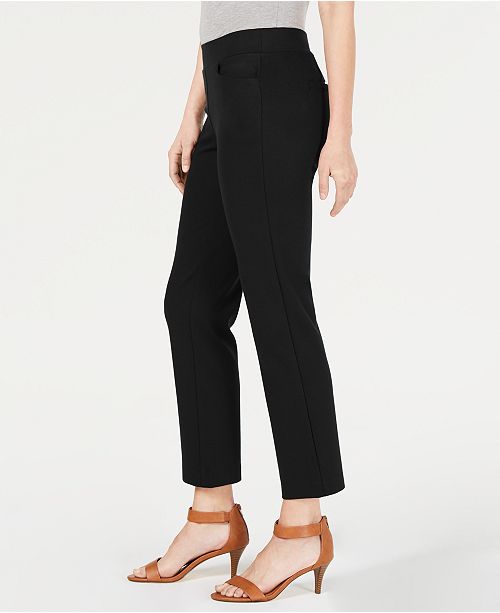 Style & Co Petite Cropped Straight-Leg Pants, Created for Macy's ...