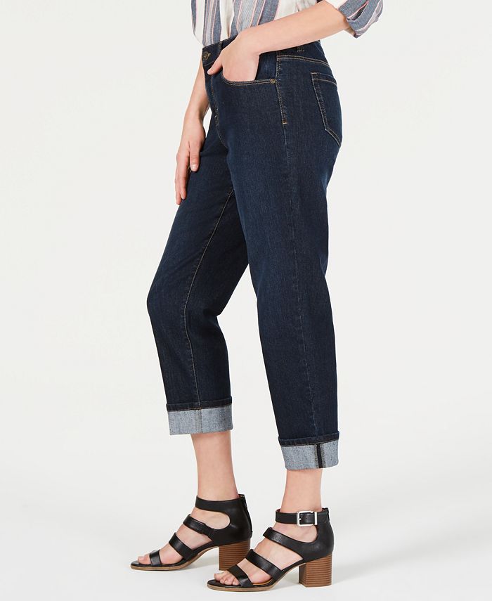 Style & Co Cuffed Cropped Jeans, Created for Macy's & Reviews - Jeans ...