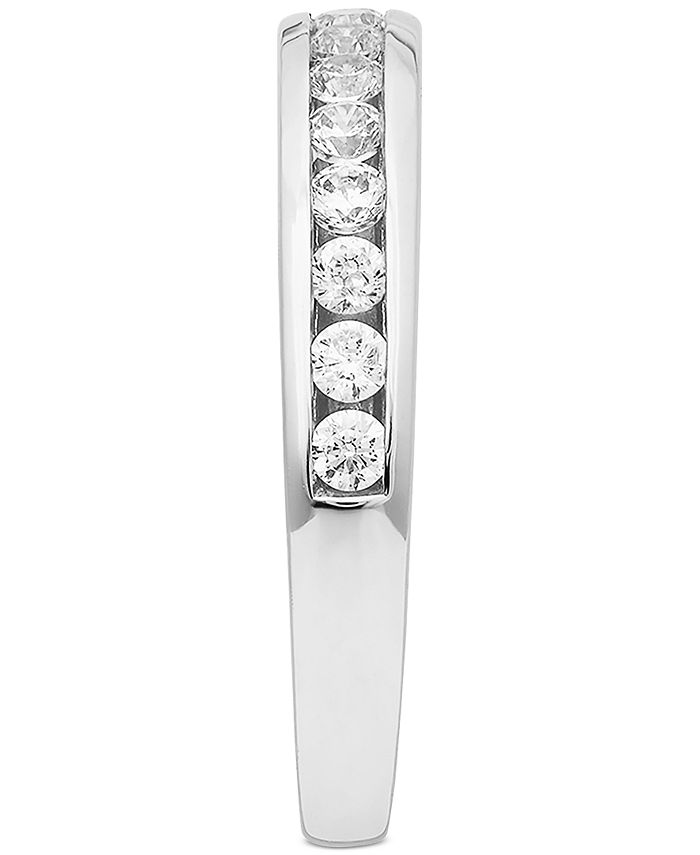 Grown With Love Lab Grown Diamond Band (1/2 ct. t.w.) in 14k White Gold ...