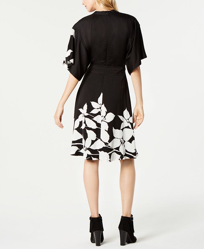 Trina Turk Floral-Print Belted Dress, Created for Macy's - Macy's