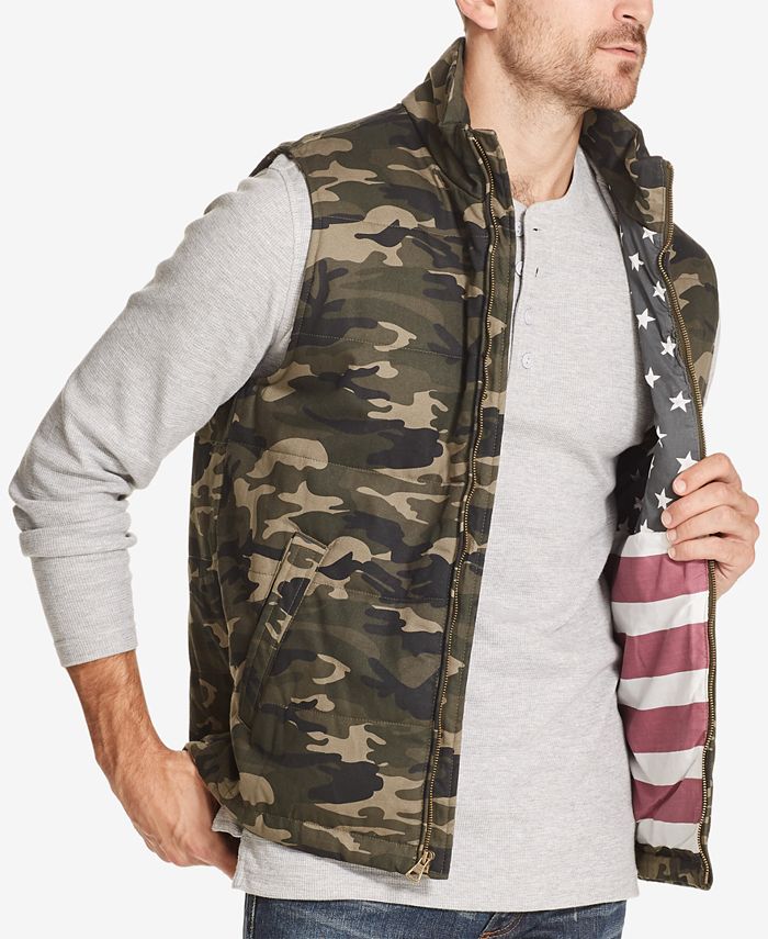 Weatherproof Vintage Men's Camouflage Full-Zip Vest, Created for Macy's ...