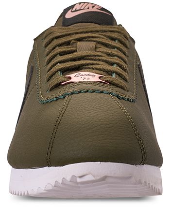 Women's classic cortez leather metallic casual sneakers from finish sale line