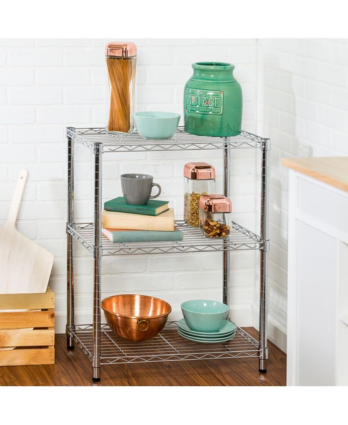 Honey Can Do 3tier Chrome Shelving Unit Macy's