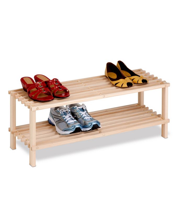 Honey Can Do 2Shelf Wood Shoe Rack Macy's