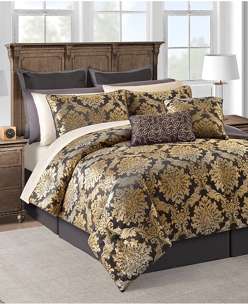 Sunham Closeout Carrington 20 Pc Gold King Comforter Set