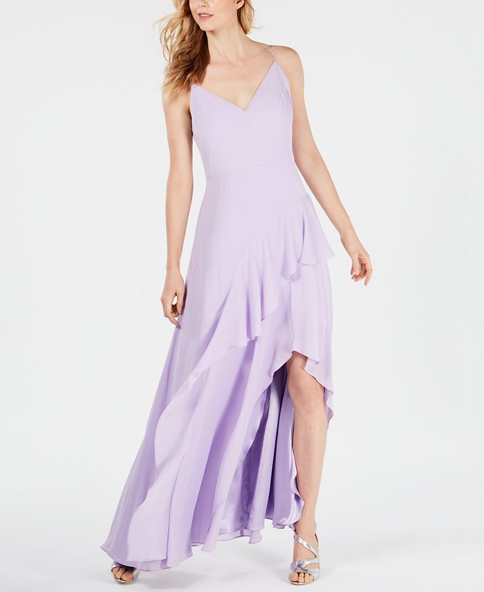 Spaghetti Strap Chiffon Gowns with Pockets and V Neck Champagne Plus Size