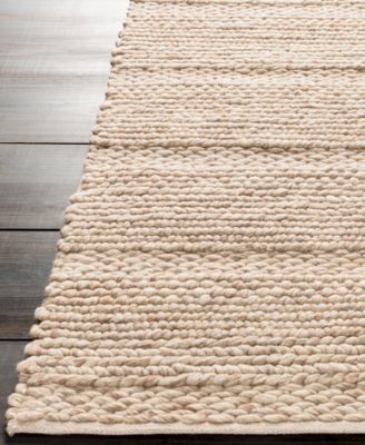 Tahoe TAH-3700 Cream 6' x 9' Area Rug