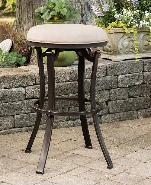 Hillsdale Indoor Outdoor Bryce Backless Swivel Bar Stool