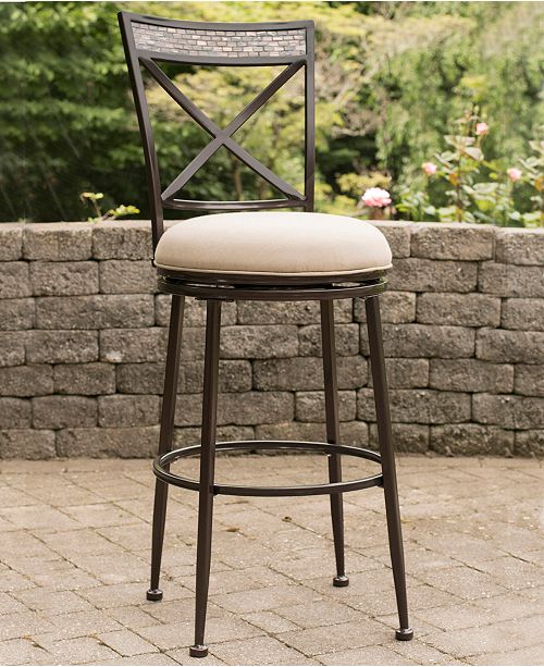 Hillsdale Indoor Outdoor Pullman Swivel Bar Stool Reviews Furniture Macy S