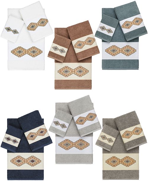 Linum Home Gianna Embroidered Turkish Cotton Bath Towels Reviews