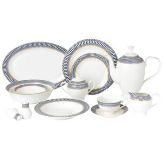 ROYAL SAPPHIRE Stainless Steel Dinnerware Set 40 Pieces,  Service for 6: Dinnerware Sets