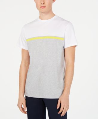 Calvin Klein - Men's Front Panel Engineered Stripe T-Shirt