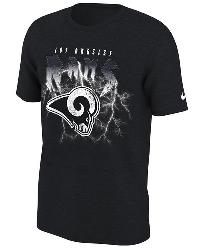 Nike Men's Los Angeles Rams Dri-Fit Cotton Thunderbolt Album T-Shirt ...
