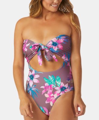 Raisins - Juniors' Puerto Vallarta Printed One-Piece Swimsuit