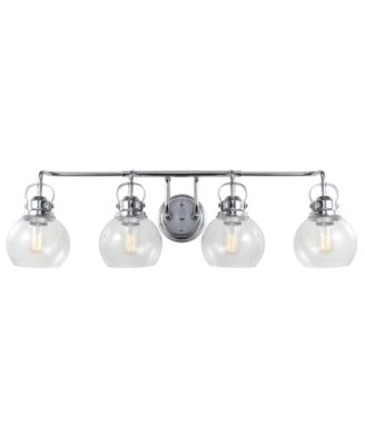 Shirley 4-Light Metal, Bubbled Glass Vanity Light