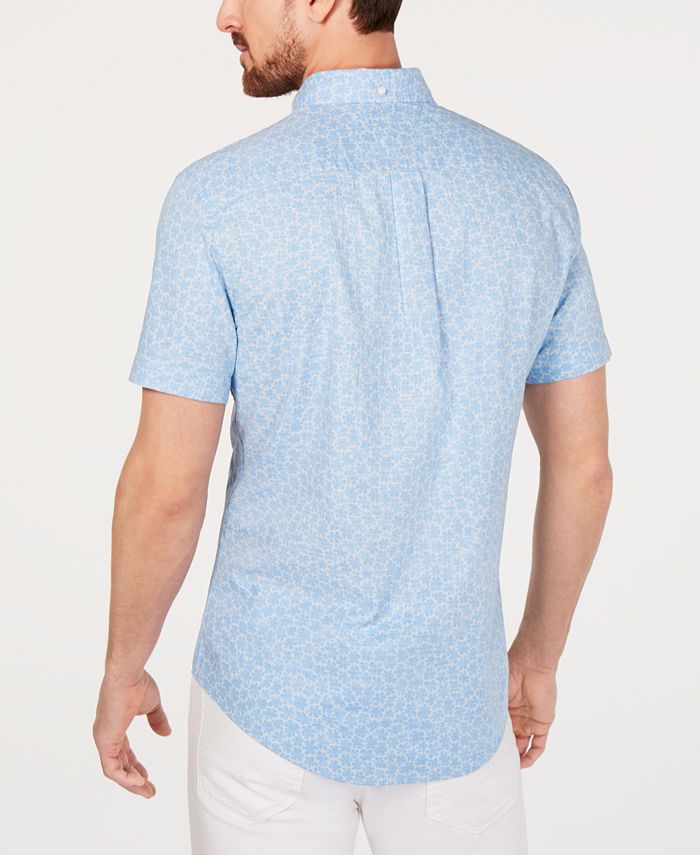 Tommy Hilfiger Men's Beck Custom-Fit Floral-Print Shirt, Created for ...