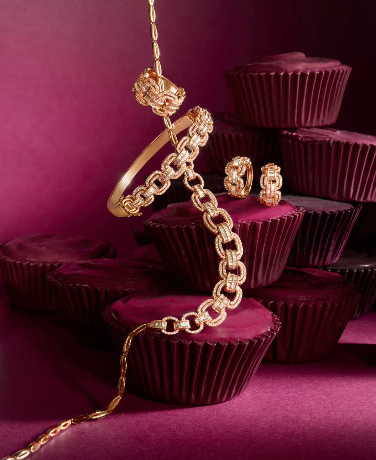 Effy Diamond Statement Ring (9/10 ct. t.w.) in 14k Rose Gold