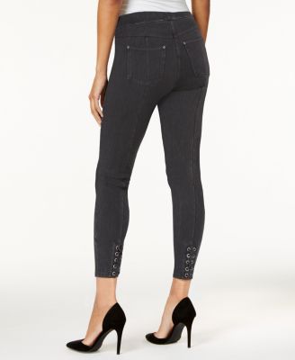 Hue - Original Denim Laced-up Skimmer Leggings U19916H