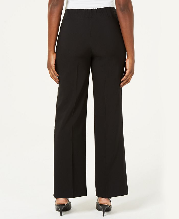 JM Collection Tie-Front Wide-Leg Pants, Created for Macy's & Reviews ...