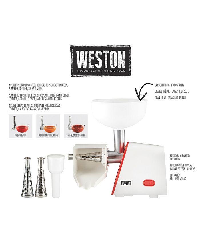 Hamilton Beach Weston Deluxe Electric Tomato Strainer Macy's