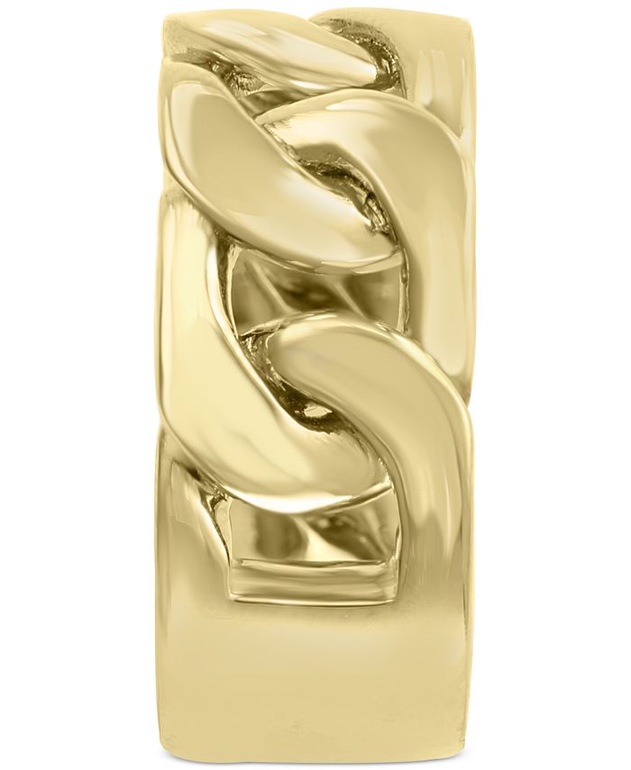 EFFY Collection EFFY® Men's Chain Link Ring in 14k GoldPlated Sterling