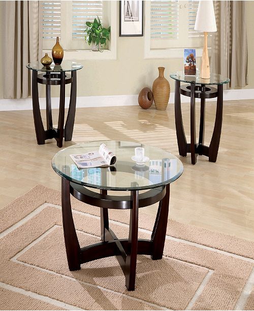 Coaster Home Furnishings Rachel Contemporary 3 Piece Round Table