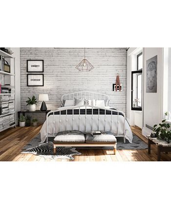 Novogratz Collection - Bushwick Metal Bed in White