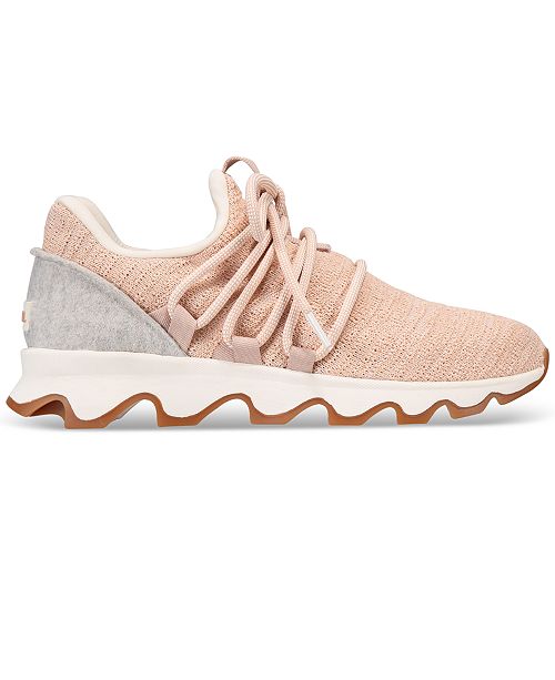 sorel kinetic lace sneaker natural tan