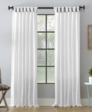 Archaeo 52" X 63" Washed Cotton Twist Tab Curtain In White