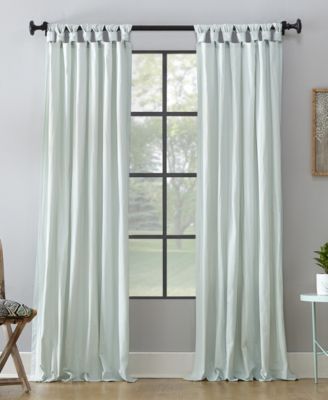 Photo 1 of Archaeo Washed Cotton Twist Tab Curtain Panel Collection, 95"x52"