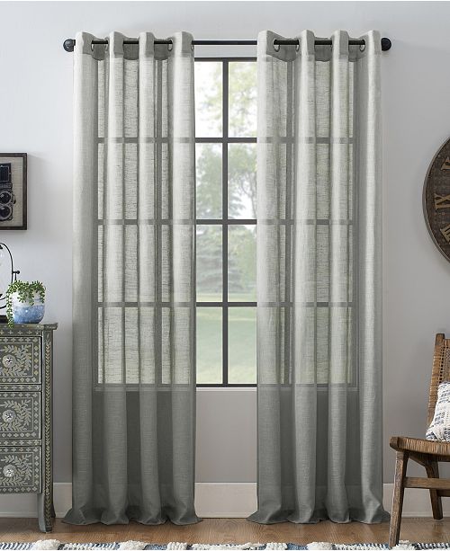 Archaeo Textured Linen Blend 52 X 63 Curtain Reviews Window