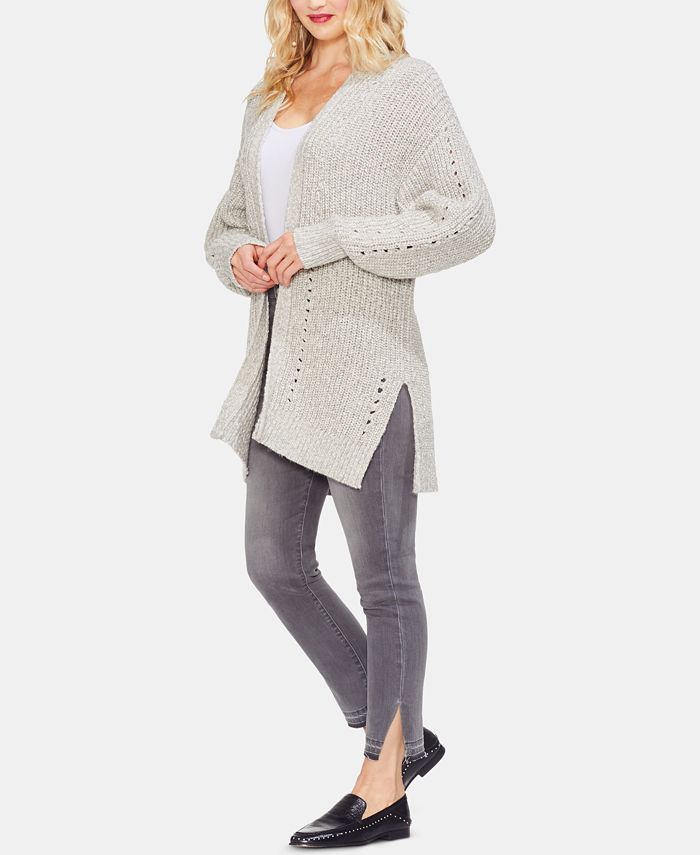 Vince Camuto Plus Size Pointelle Cotton Cardigan - Macy's