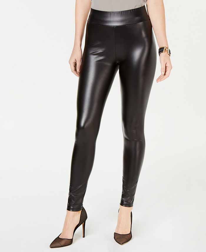 INC International Concepts INC Shaping Faux-Leather Leggings, Created ...