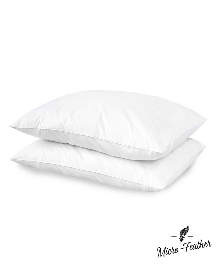 SensorPEDIC 2 Pack Micro Feather Plush Pillows Macy's
