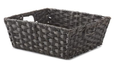 Whitmor - Split Rattique Storage Tote