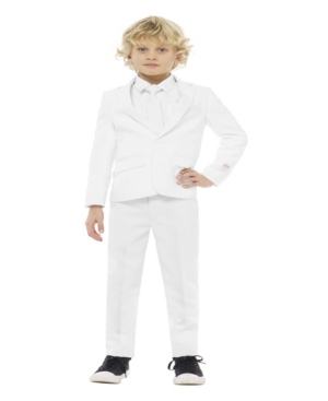 image of OppoSuits Boys White Knight Solid Suit