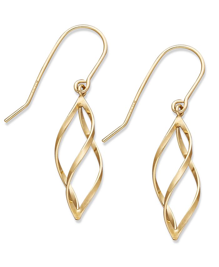 Macy's 10k gold earrings clearance