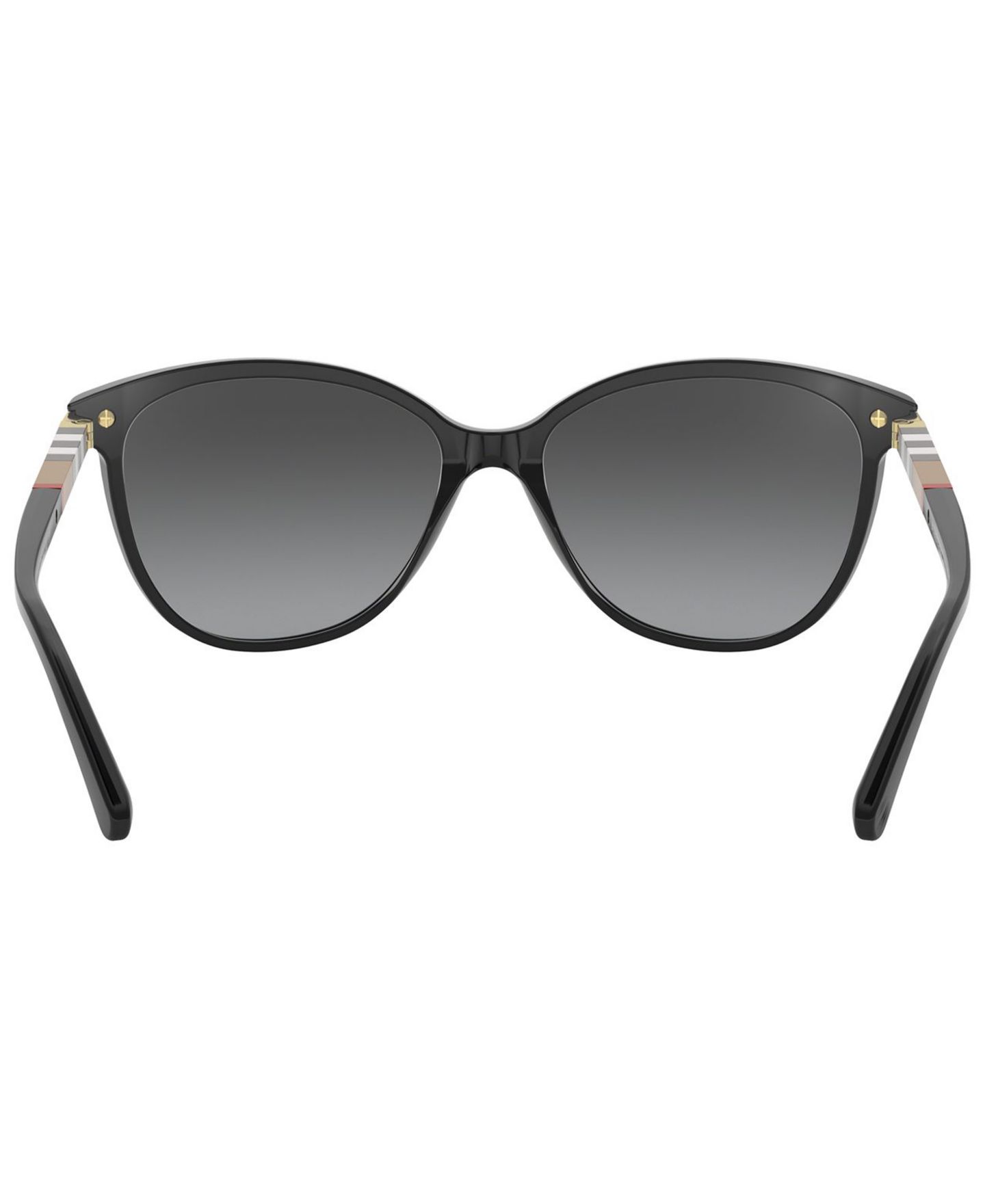Женские солнцезащитные очки Burberry Polarized Sunglasses, BE4216, цвет: Чёрный / Серый градиентный — фото 5